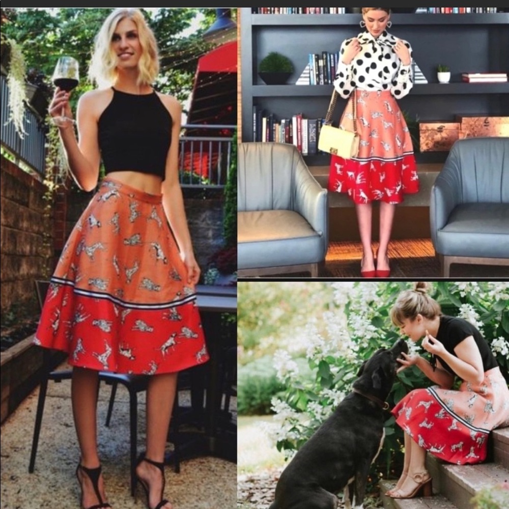 Hutch Dalmatian A Line Skirt from Anthropologie